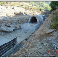 Podkova-Makaza Boundary Road, Bulgaria. Construction of Arch Culverts